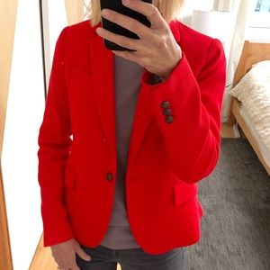 Red British Khaki blazer, women’s XS
